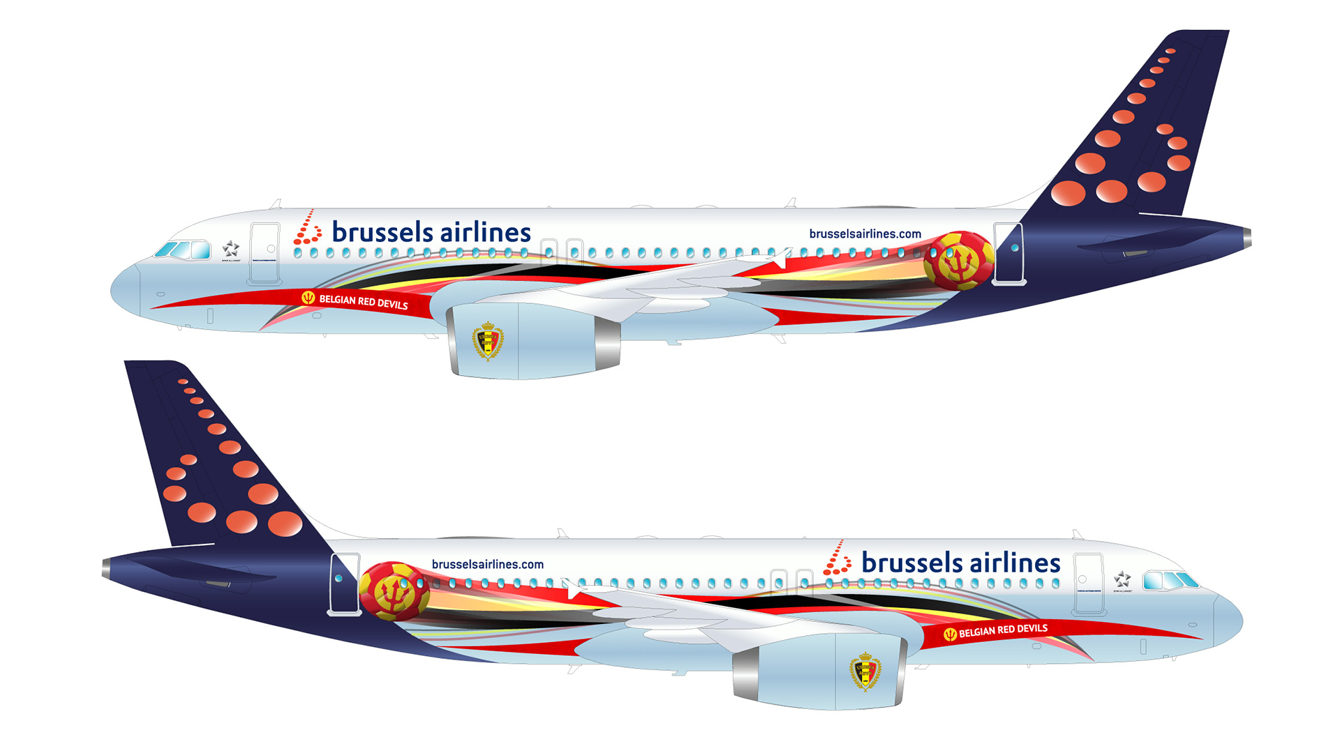 Brussels Airlines - Livery Red Devils Plane